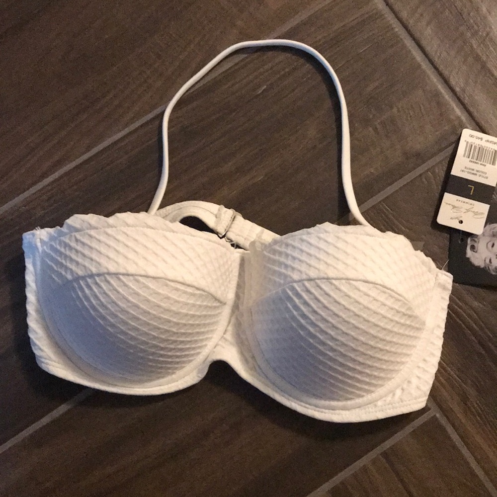 Vintage Scalloped Halter Bikini Top Monroe